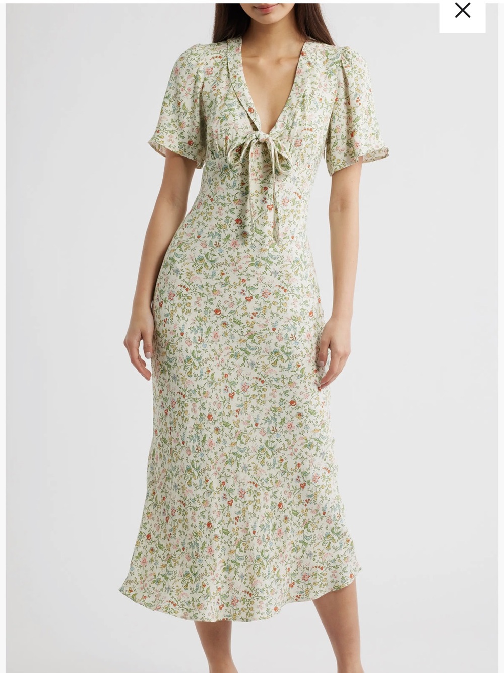 Reformation Tyra Midi Dress in Gardener